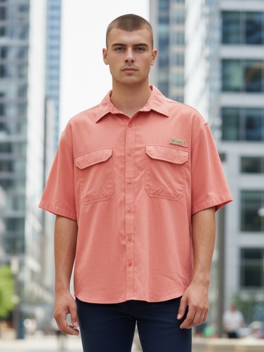 Realtree Men's Size XL Fishing Performance Outdoors Boat Button Up Vented Shirt
